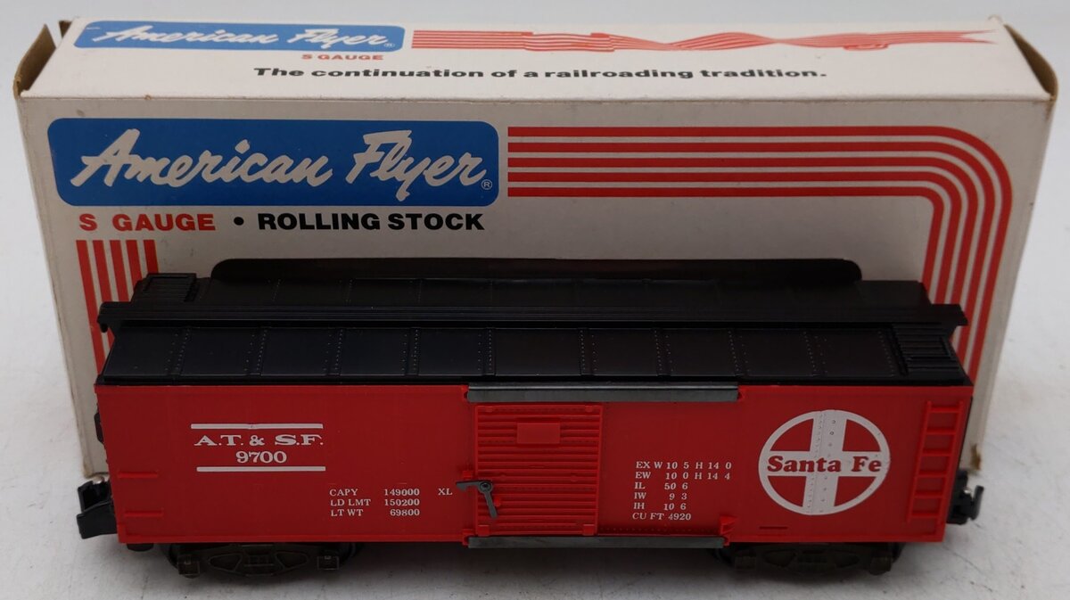 American Flyer 6-9700 S Gauge Santa Fe Boxcar #9700 EX/Box