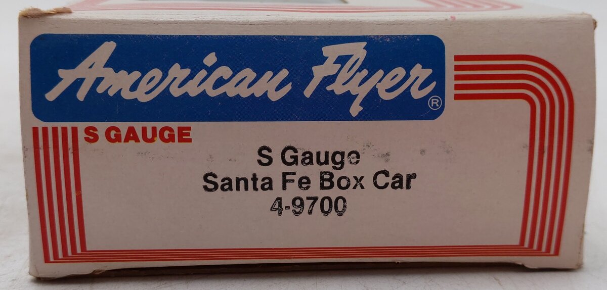 American Flyer 6-9700 S Gauge Santa Fe Boxcar #9700 EX/Box