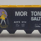 Lionel 6-9114 O Gauge Morton Salt Covered 4-Bay Hopper VG