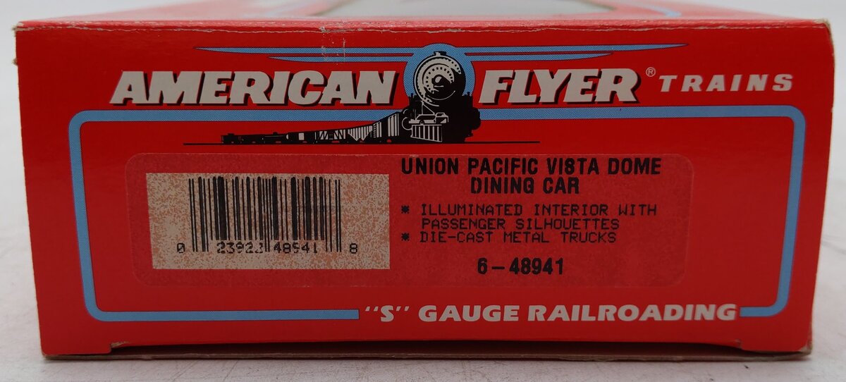 American Flyer 6-48941 S Union Pacific Sky View Vista Dome Dining Car #8941 EX/Box