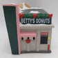 Coca-Cola CF114804 Vintage Town Square X-Mas "Betty's Donuts" Ceramic Building EX/Box
