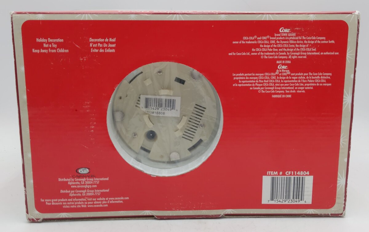 Coca-Cola CF114804 Vintage Town Square X-Mas "Betty's Donuts" Ceramic Building EX/Box