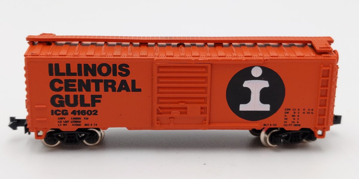 Atlas 3414 N Scale 40' Illinois Central Gulf Box Car #41602 EX/Box