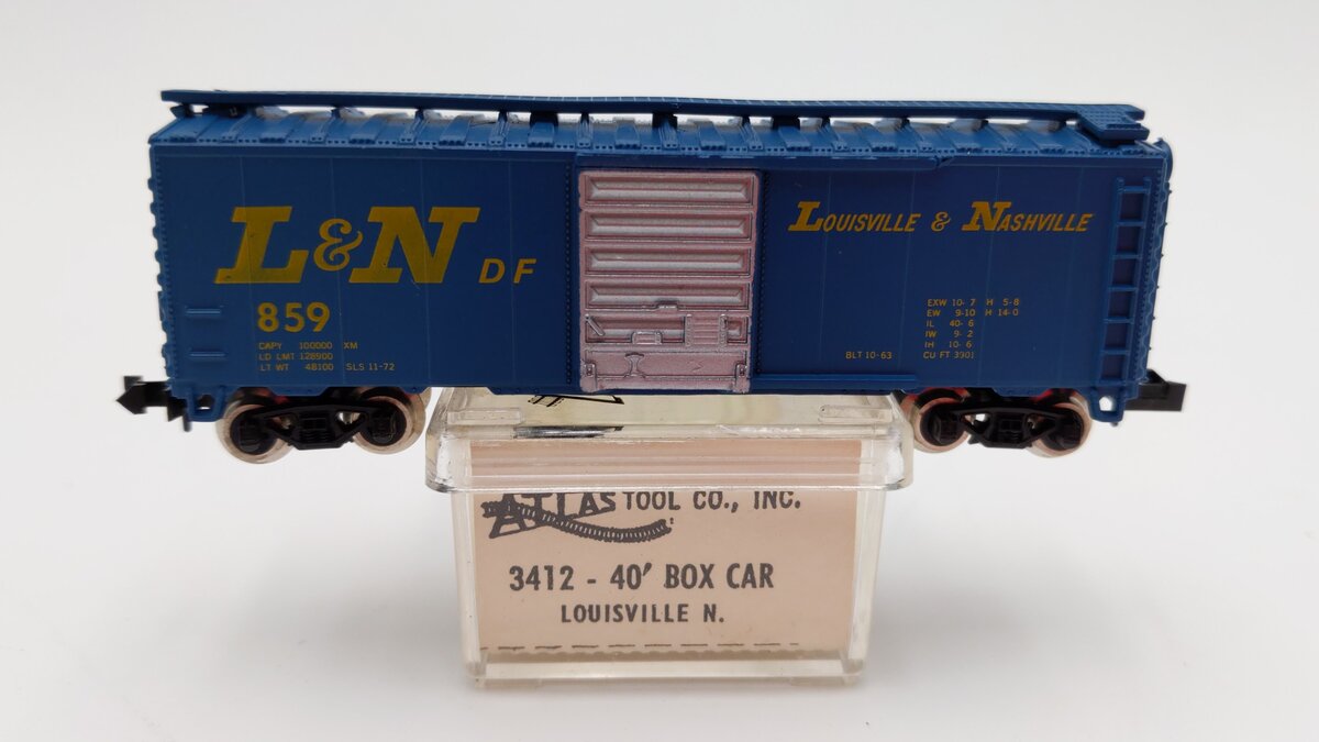 Atlas 3412 N Scale Louisville & Nashville Boxcar #859 LN/Box