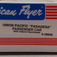 American Flyer 6-48908 S Gauge Union Pacific Pasadena Coach Car #8908 EX/Box