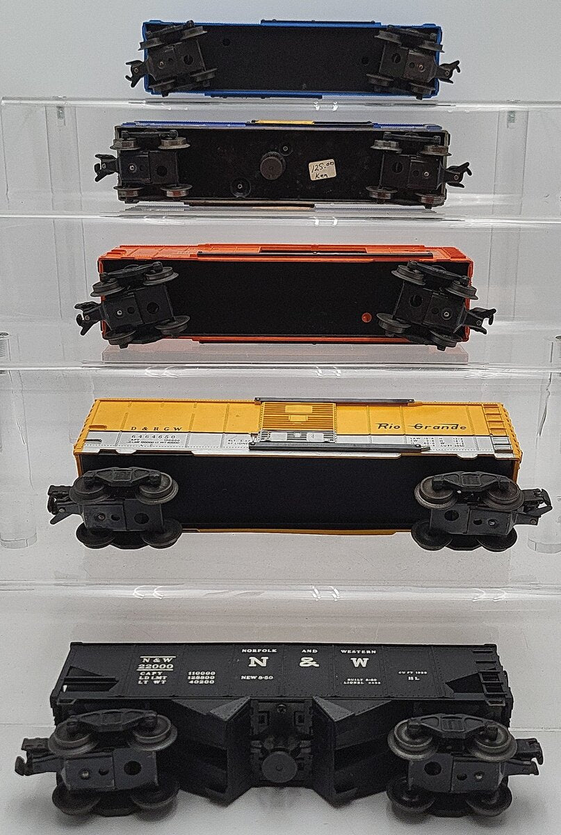 Lionel O Gauge Vintage Freight Cars: 646825,22000,6464650,6464475,3494150 [5] EX