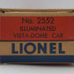 Lionel 2552 Vintage O Canadian Pacific Skyline 500 Aluminum Vista Dome Car EX/Box