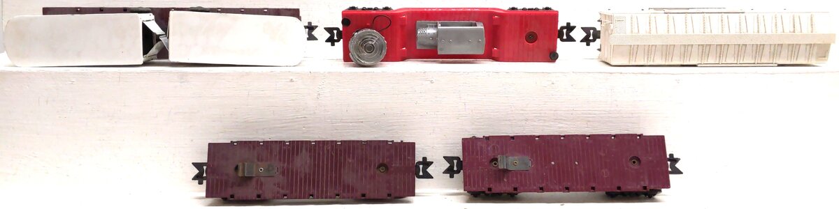 Marx Vintage O Gauge Freight Cars: 5545, 43461, 4571, 4528 [5] VG