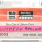 Micro-Trains 80000030 Nn3 Southern Railway Single Door Box Car #390 LN/Box