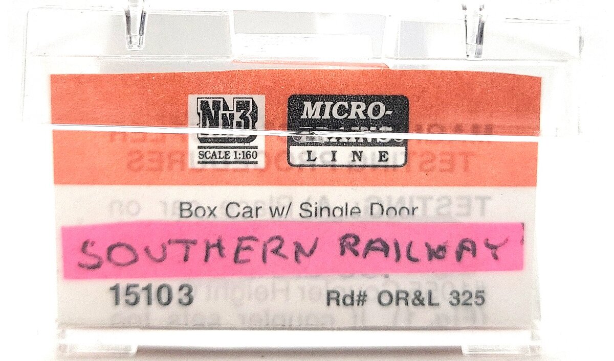 Micro-Trains 80000030 Nn3 Southern Railway Single Door Box Car #390 LN/Box