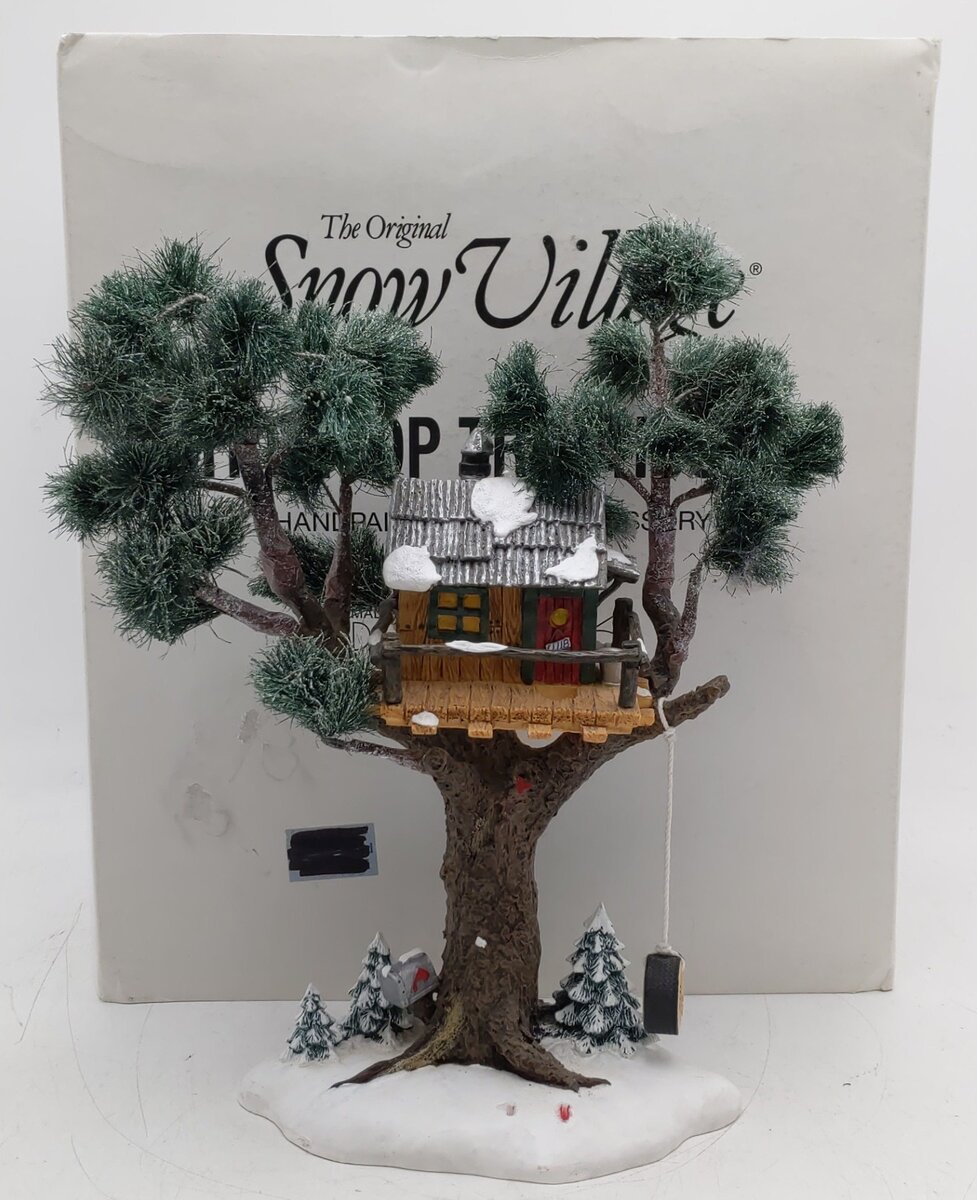 Dept 56 54890 The Snow Village "Treetop Tree House" VG/Box