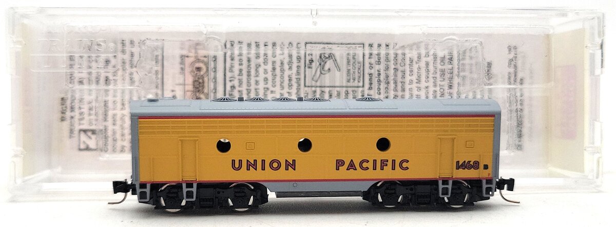 Micro-Trains 98012010 Z Union Pacific EMD F7B Unpowered Diesel Locomotive #1468B LN/Box