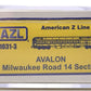 American Z-Line 71031-3 Z Scale Milwaukee Avalon Pullman Heavyweight Sleeper Car LN/Box