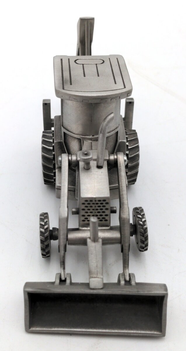 John Deere 315D 1:43 Scale Diecast Scale Backhoe Tractor - Pewter NIB
