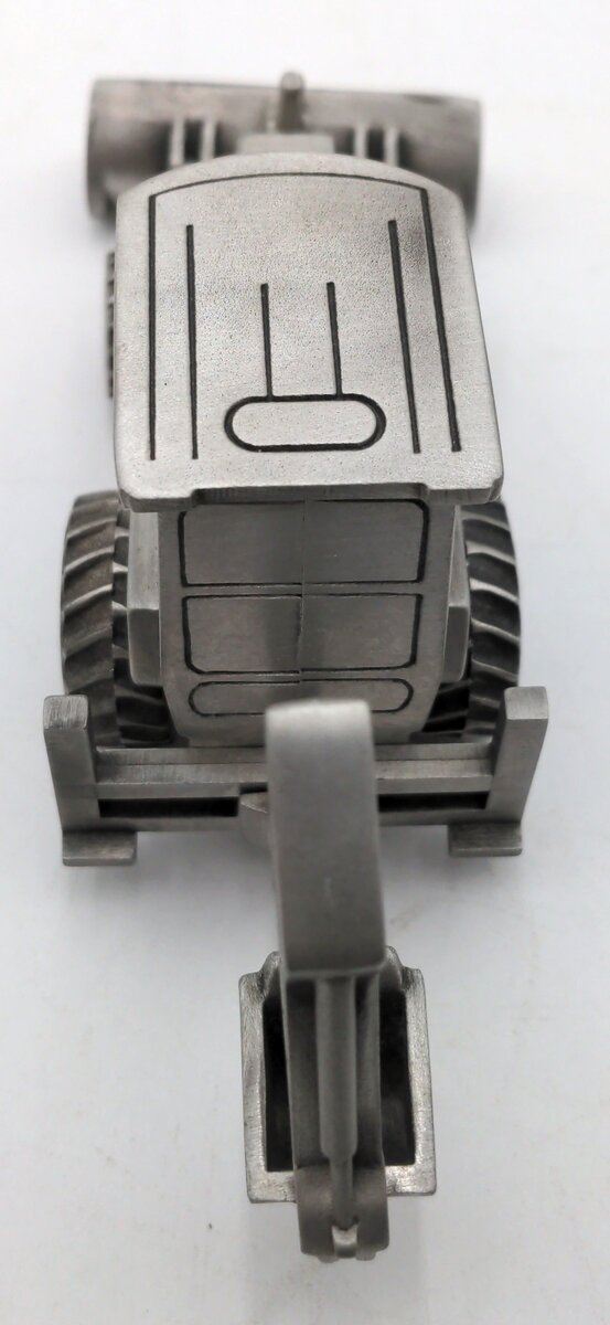 John Deere 315D 1:43 Scale Diecast Scale Backhoe Tractor - Pewter NIB
