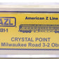 American Z-Line 71831-1 Z Scale Milwaukee Crystal Point Pullman Observation Car LN/Box