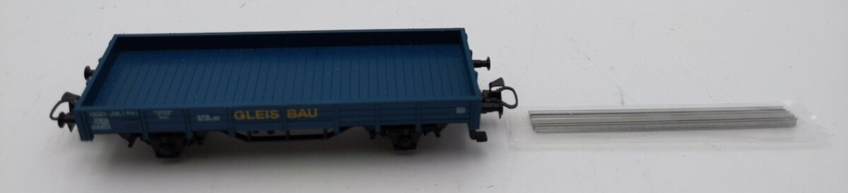 Marklin HO Scale Gleisbau FlatCar W/Load LN