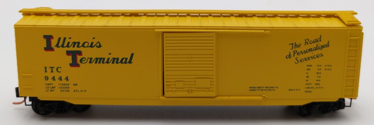 Micro-Trains 03100010 N Illinois Terminal 50' Standard Single Door Boxcar #9444 LN/Box
