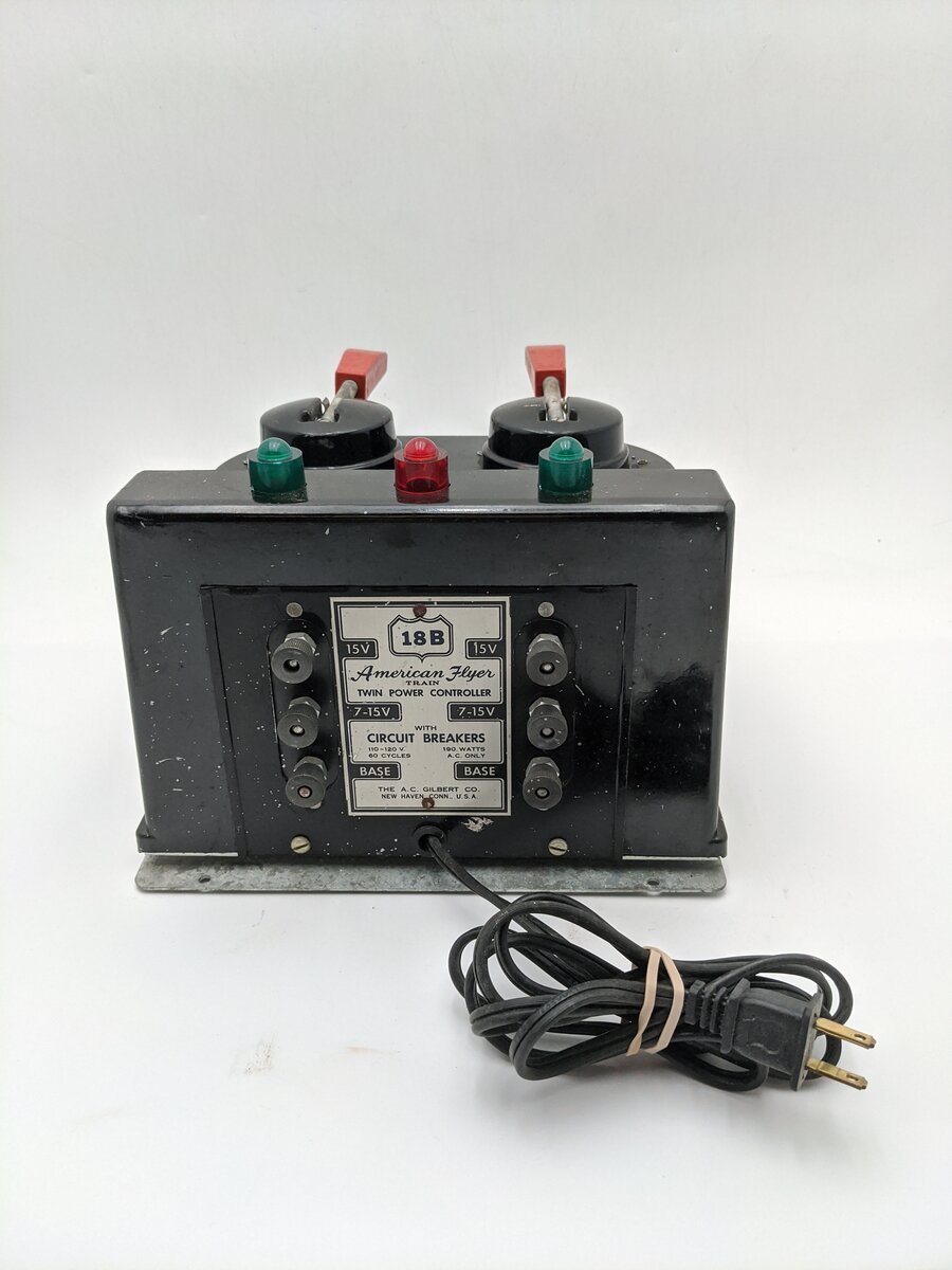 American Flyer 18B Vintage S 190 Watt Transformer - Runs 2 Trains VG