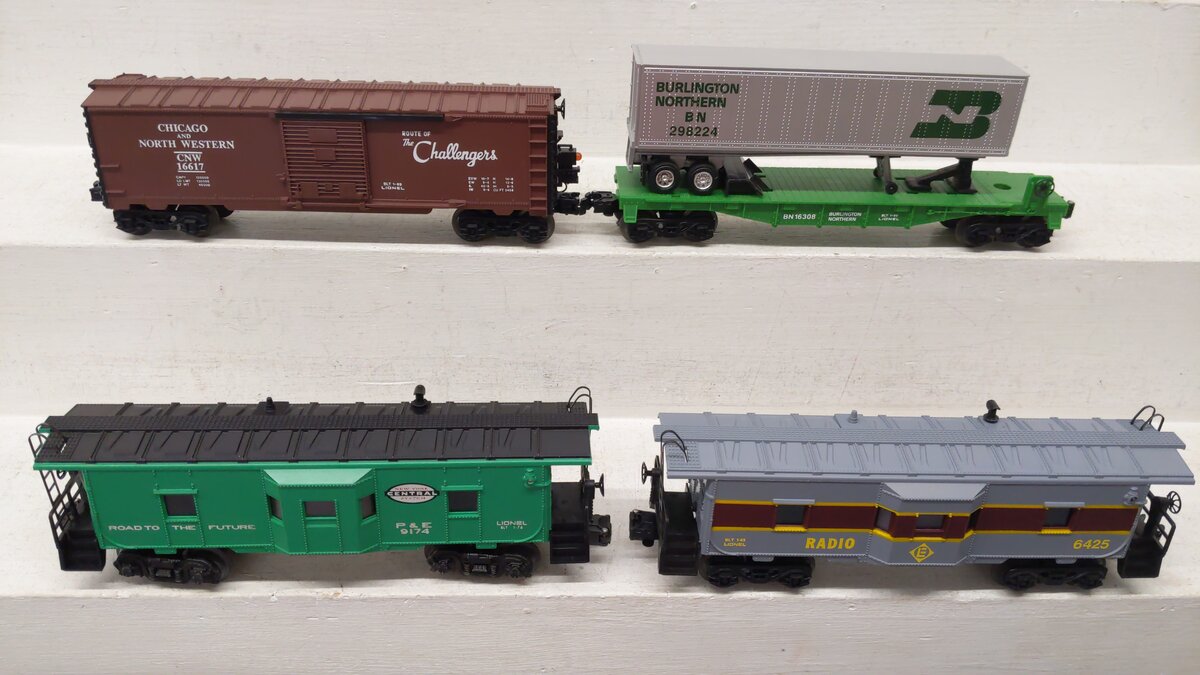 Lionel O Gauge Freight Cars 9174, 6425, 16308, 16617 [4] EX