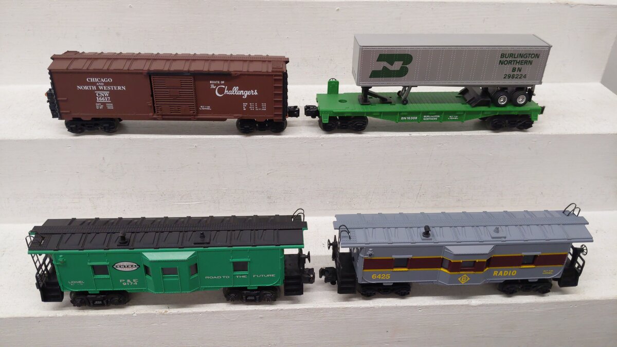 Lionel O Gauge Freight Cars 9174, 6425, 16308, 16617 [4] EX