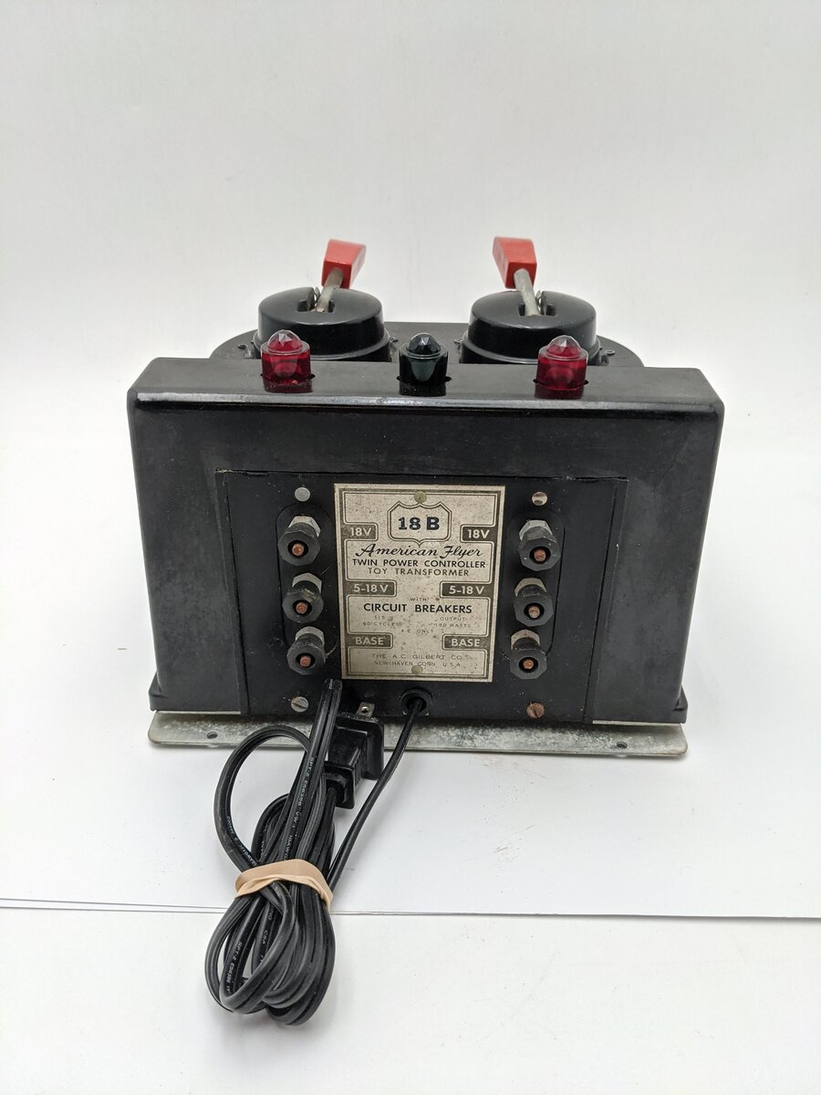American Flyer 18B Vintage S 190 Watt Transformer - Runs 2 Trains