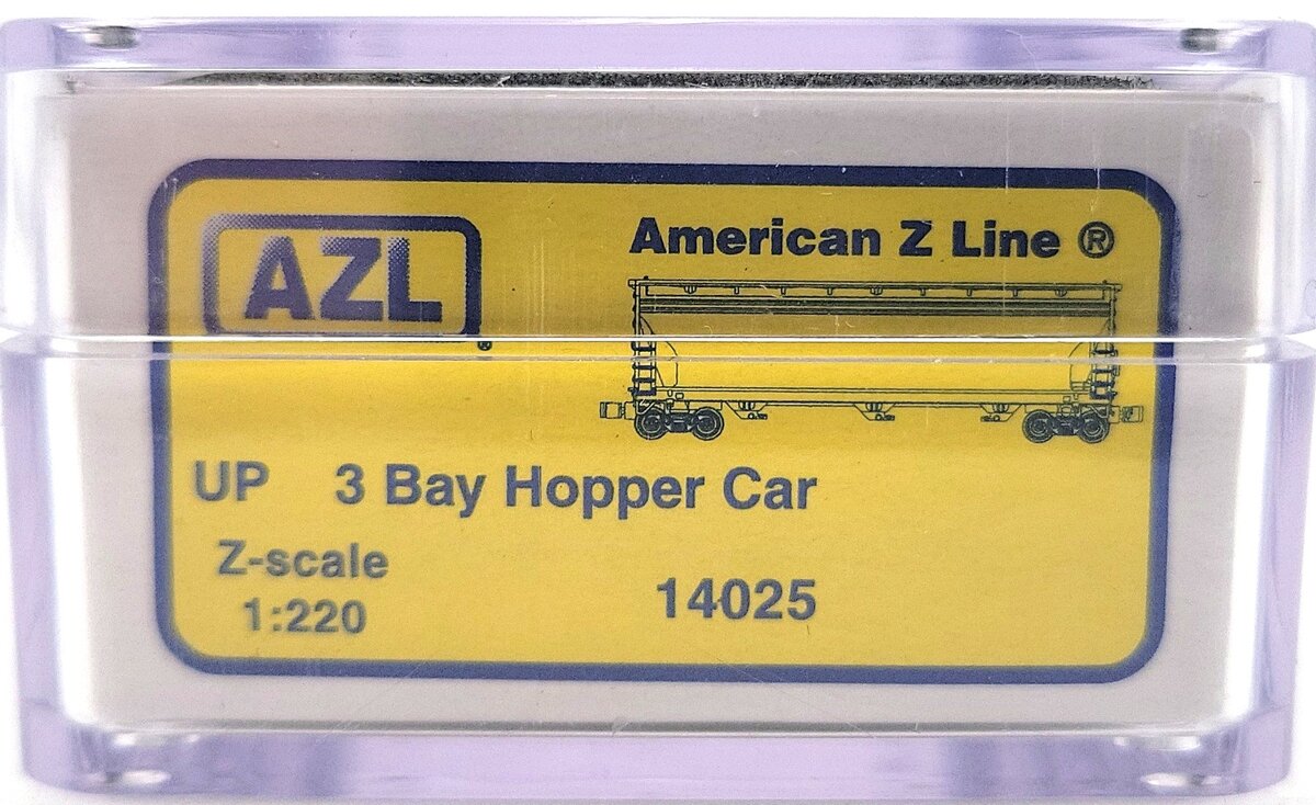 American Z-Line 14025 Z Scale Union Pacific 3 Bay Hopper LN/Box