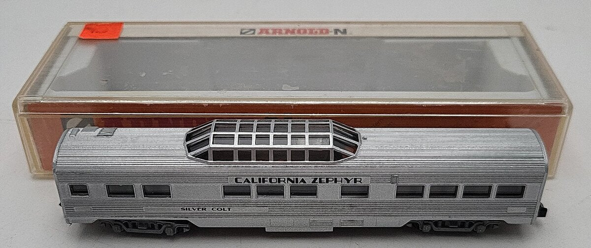 Arnold 5211 N Scale California Zephyr "Silver Colt" Passenger Car LN/Box