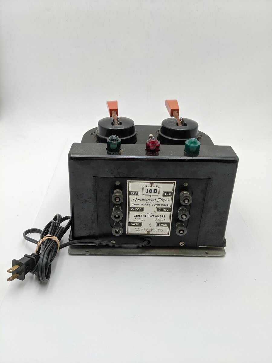 American Flyer 18B Vintage S 190 Watt Transformer - Runs 2 Trains VG