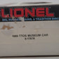 Lionel 6-17878 O Gauge TTOS-1989 Magma Miners Ore Museum Car w/Ore Load EX/Box