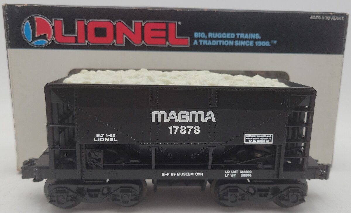 Lionel 6-17878 O Gauge TTOS-1989 Magma Miners Ore Museum Car w/Ore Load EX/Box