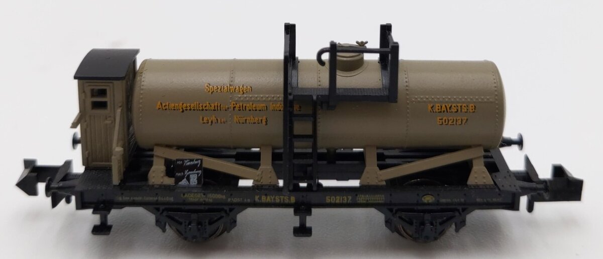 Minitrix 13217 N Scale Royal Bavarian State Railway Tank Wagon #502137 LN/Box