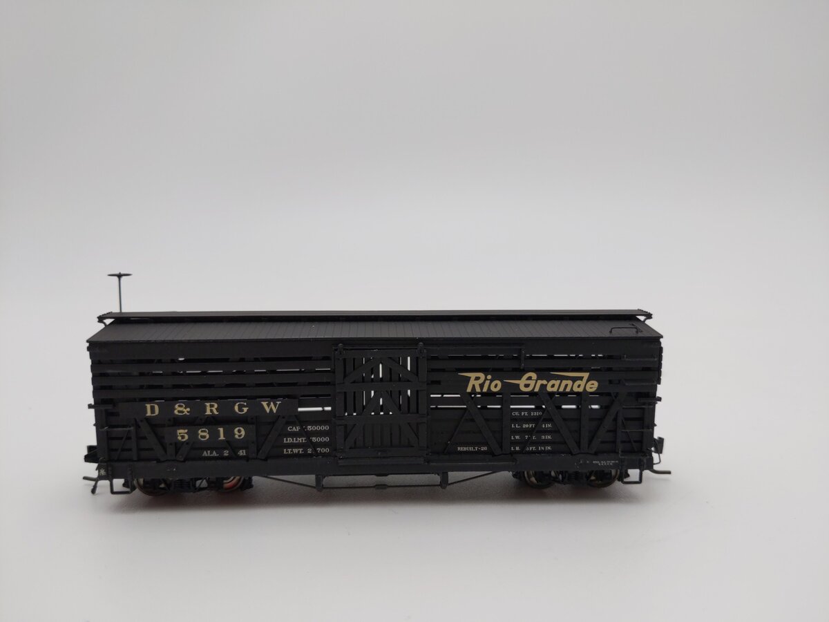 Blackstone Models 340215W HOn3 DRGW 5500-Series 30' Stock Car #5819 LN/Box