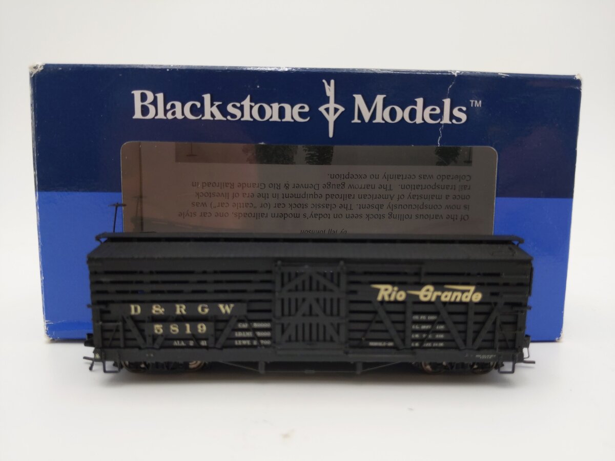 Blackstone Models 340215W HOn3 DRGW 5500-Series 30' Stock Car #5819 LN/Box