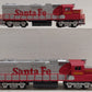 Life Like HO Scale Santa Fe Diesel Locomotives: 3500 & 3600 [2] VG