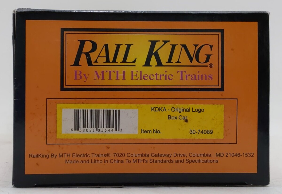 MTH 30-74089 O Gauge KDKA Original Logo Box Car #1020 LN/Box