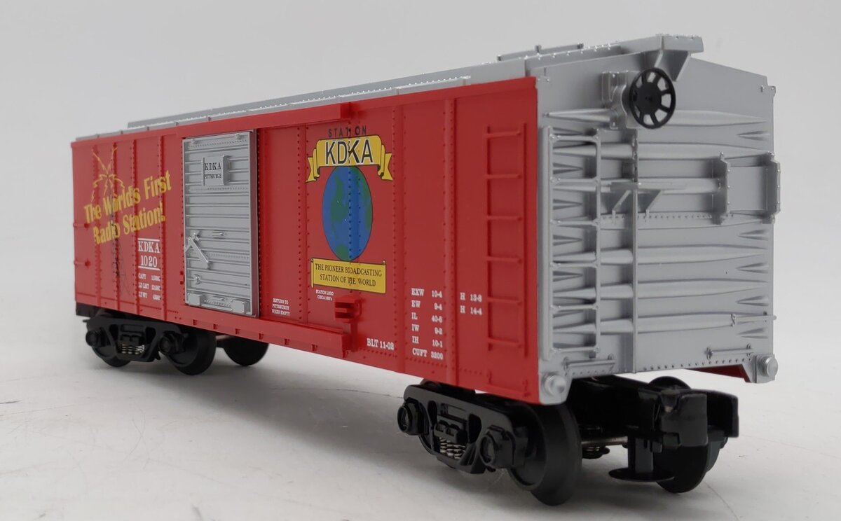 MTH 30-74089 O Gauge KDKA Original Logo Box Car #1020 LN/Box