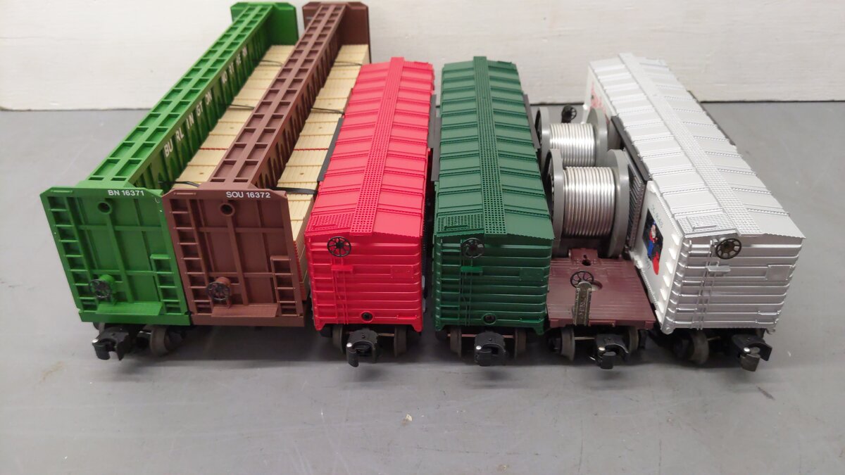 Lionel O Gauge Assorted Freight Cars 16372, 16371, 16236, 16237, 9700, 16318 [6] EX