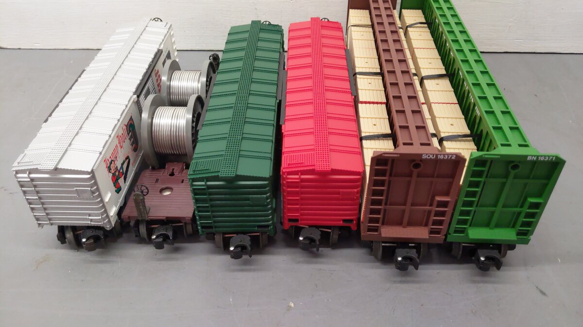 Lionel O Gauge Assorted Freight Cars 16372, 16371, 16236, 16237, 9700, 16318 [6] EX