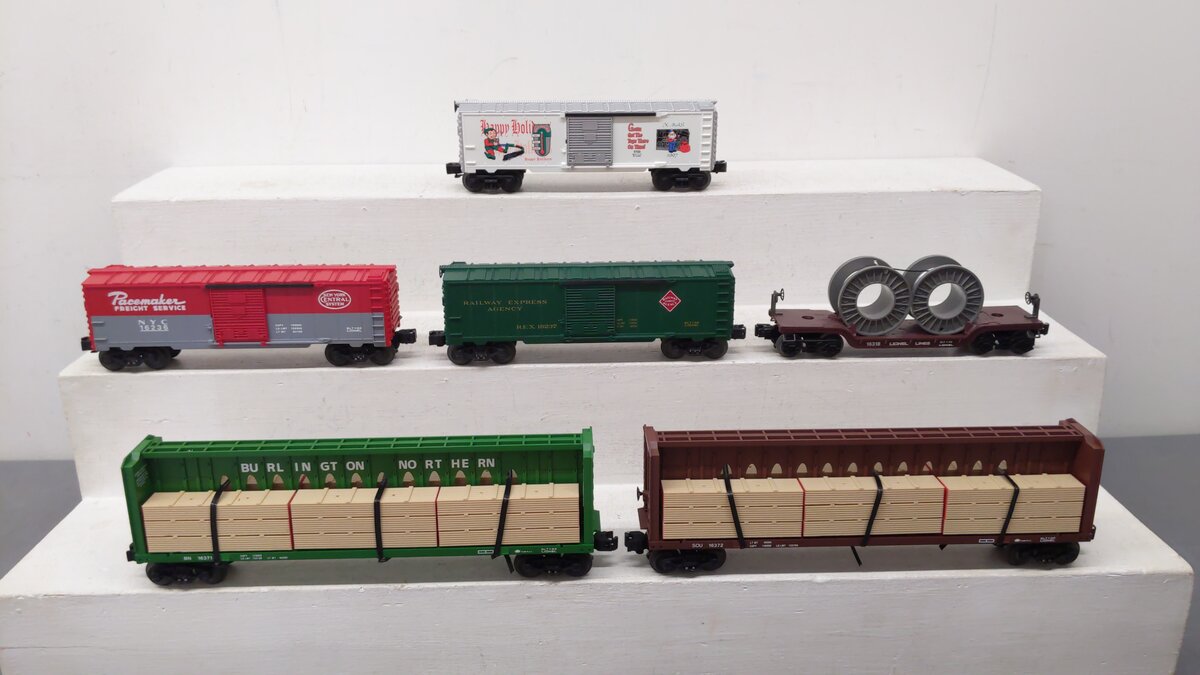 Lionel O Gauge Assorted Freight Cars 16372, 16371, 16236, 16237, 9700, 16318 [6] EX