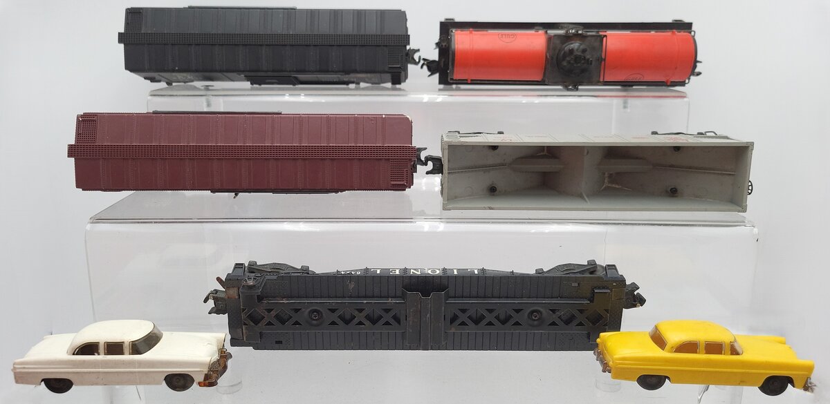 Lionel O Vintage Freight Cars: 6464225, 6424, 3484, 6315, 25000 [5] VG/Box