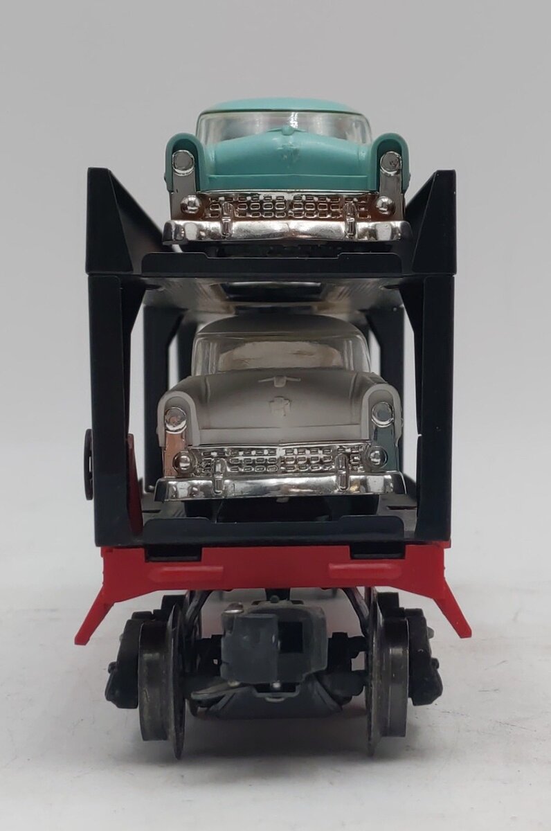 Lionel 6414 Vintage O Evans Autoloader with 4 Automobiles EX/Box