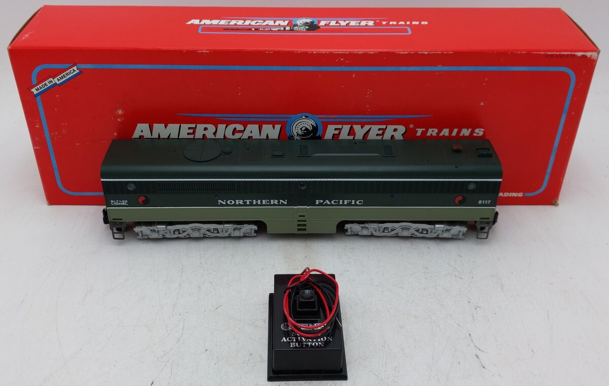 American Flyer 6-48117 S Northern Pacific PB-1 Non-Powered Diesel w/Railsounds VG/Box