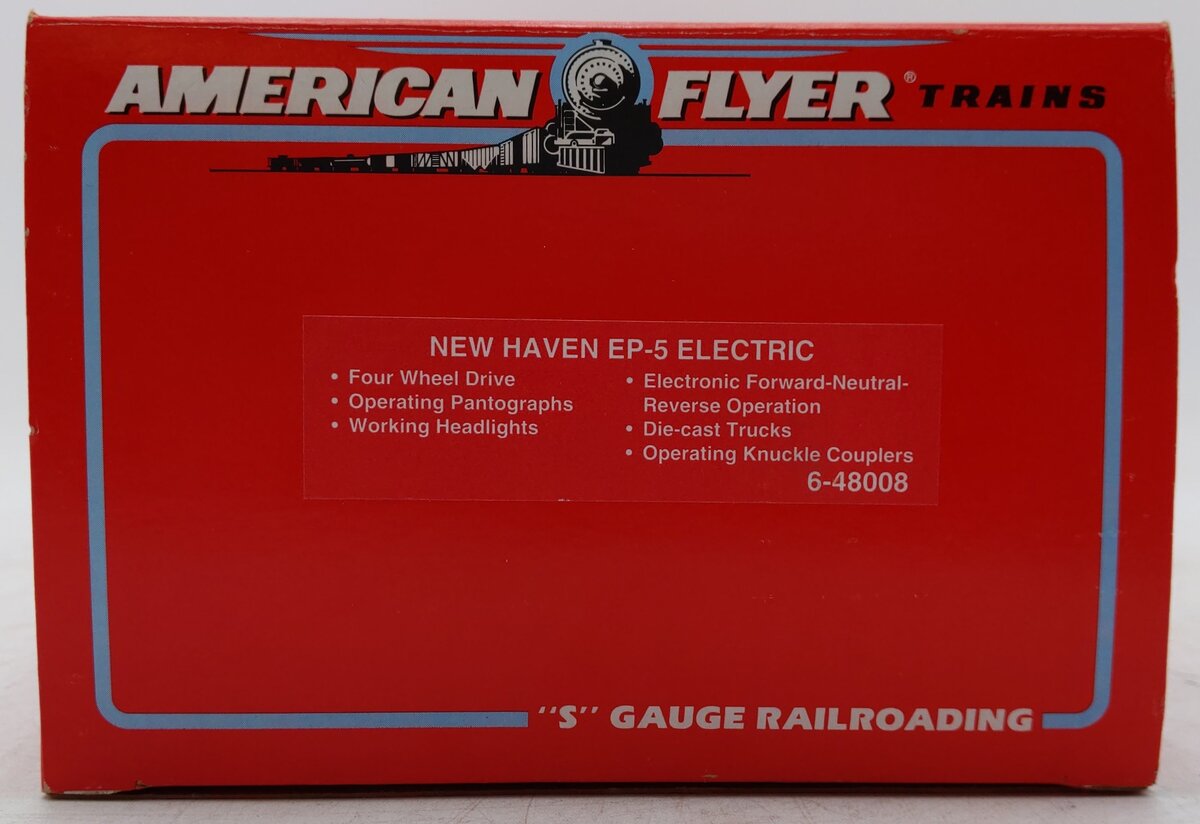 American Flyer 6-48008 S Scale New Haven EP-5 Powered Electric Locomotive #8008 VG/Box