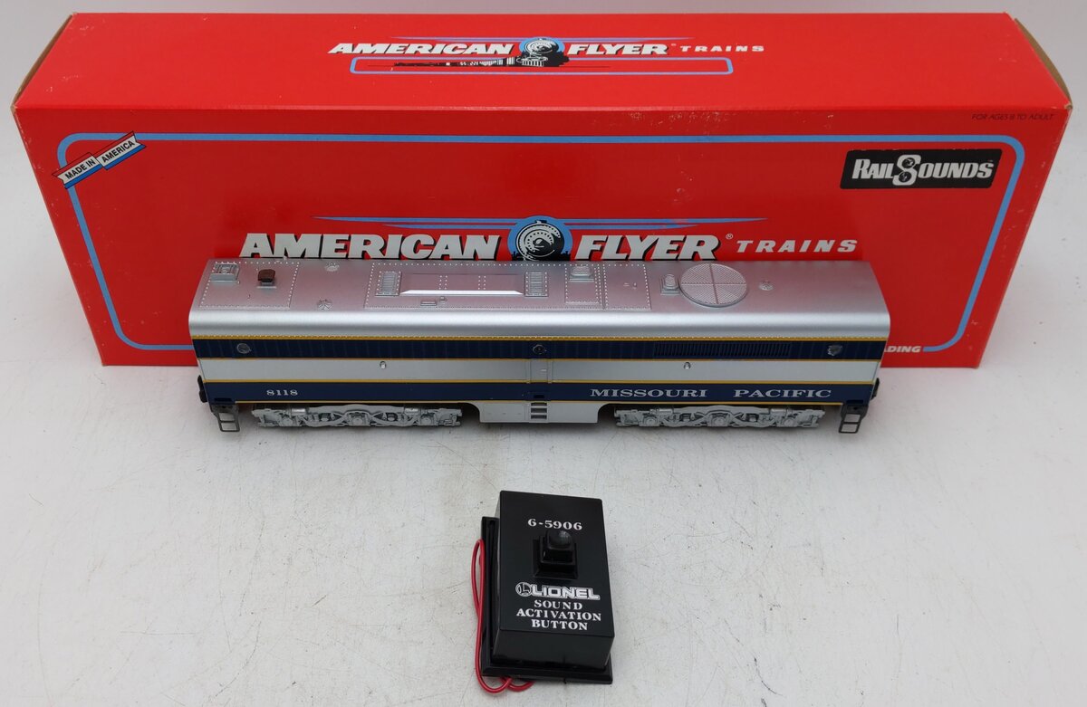 American Flyer 6-48118 S Missouri Pacific Non-Powered 'B' Unit Diesel Locomotive VG/Box
