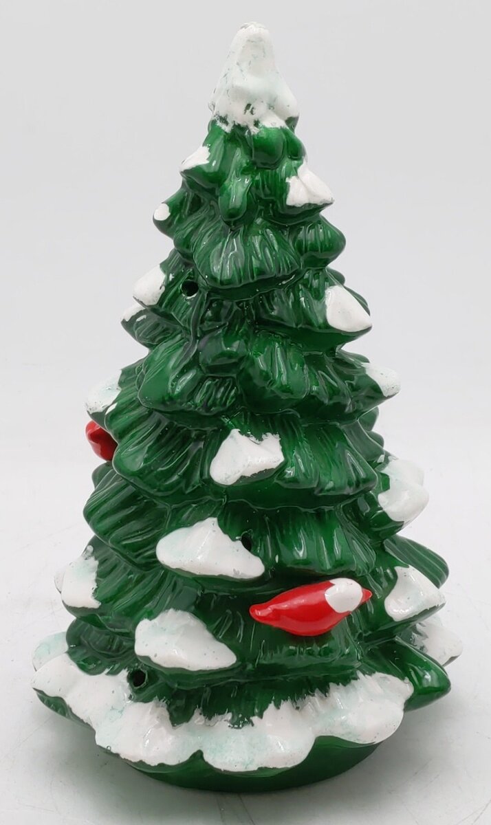 Dept 56 5080-6 Snow Village Large Lighted Single Tree EX/Box