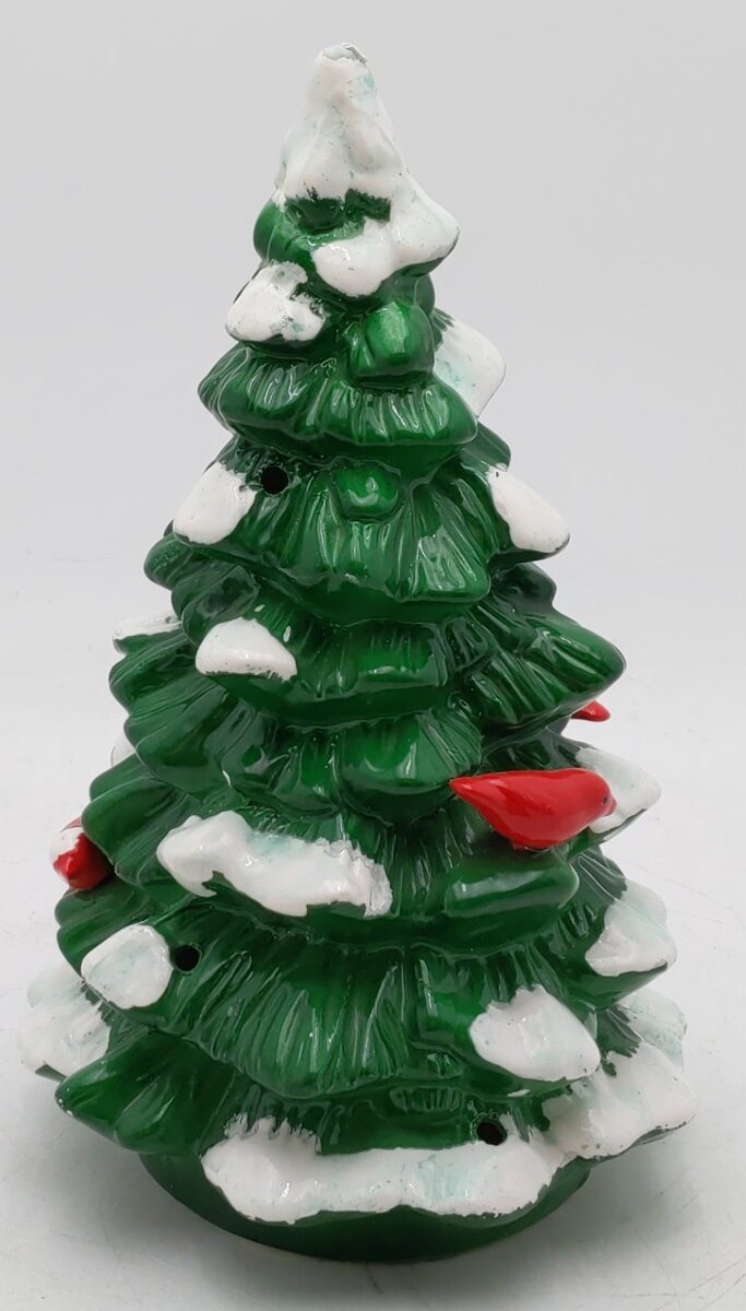 Dept 56 5080-6 Snow Village Large Lighted Single Tree EX/Box