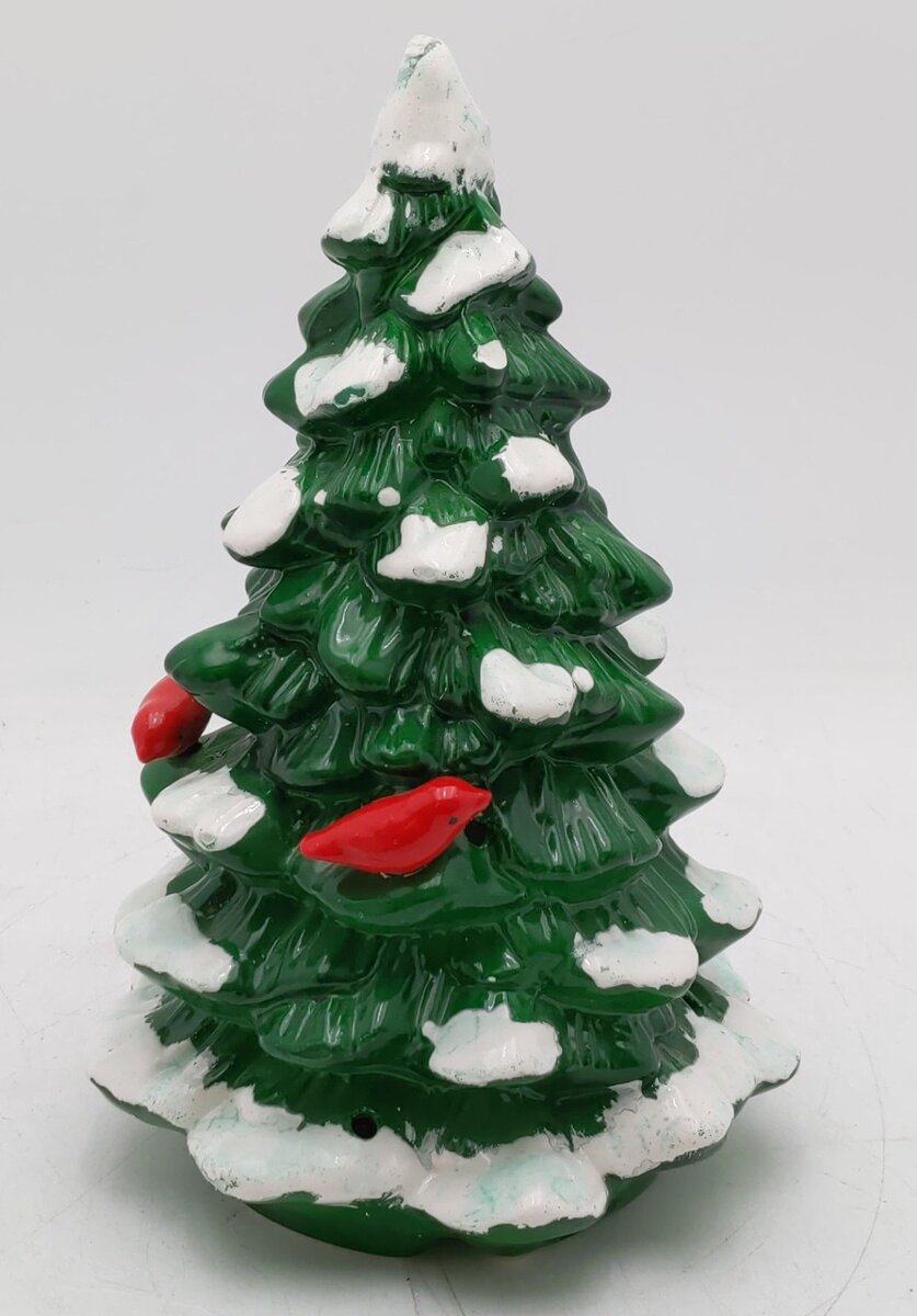 Dept 56 5080-6 Snow Village Large Lighted Single Tree EX/Box