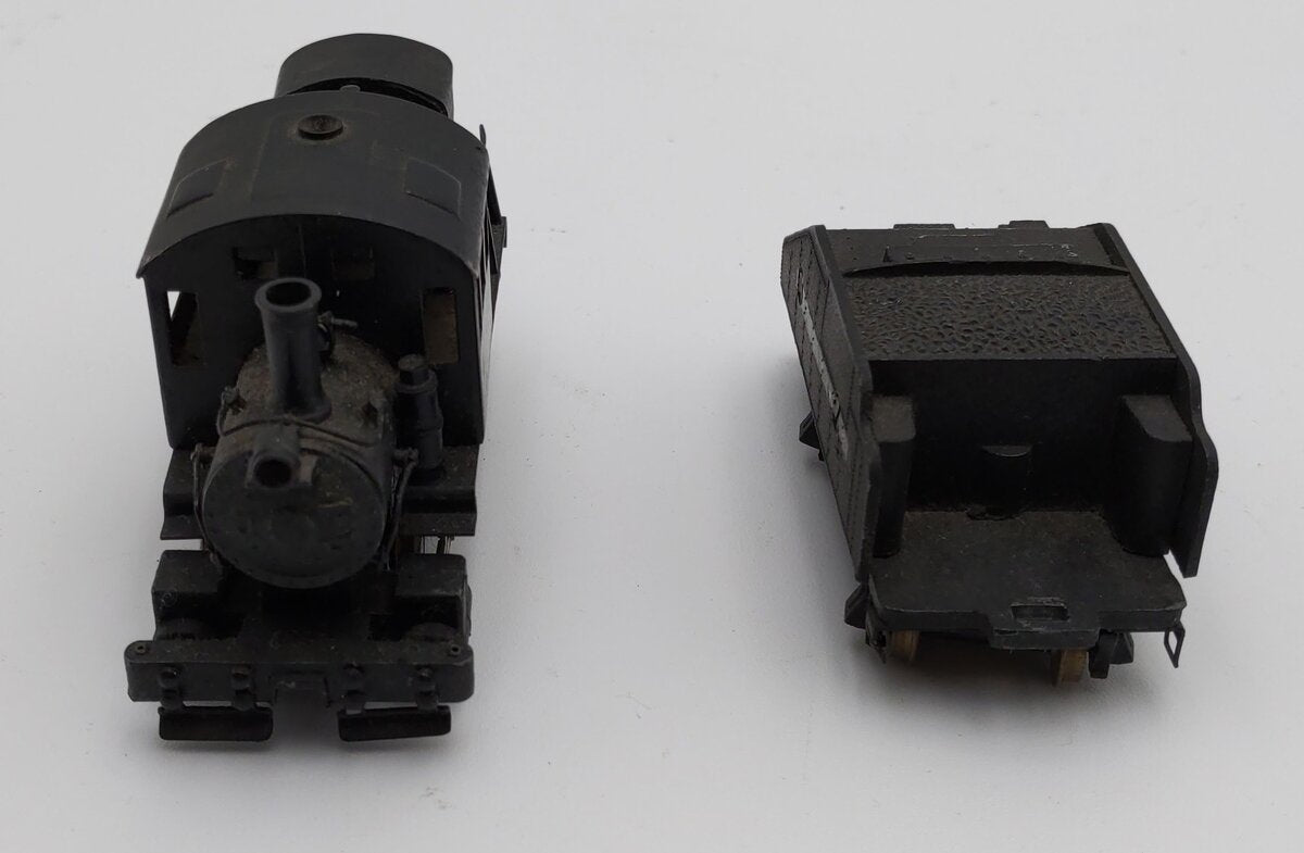 Mantua HO Scale BRASS Custom Painted 0-4-0 Locomotive & Tender