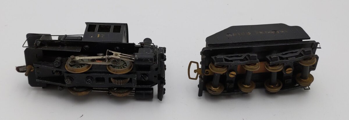 Mantua HO Scale BRASS Custom Painted 0-4-0 Locomotive & Tender